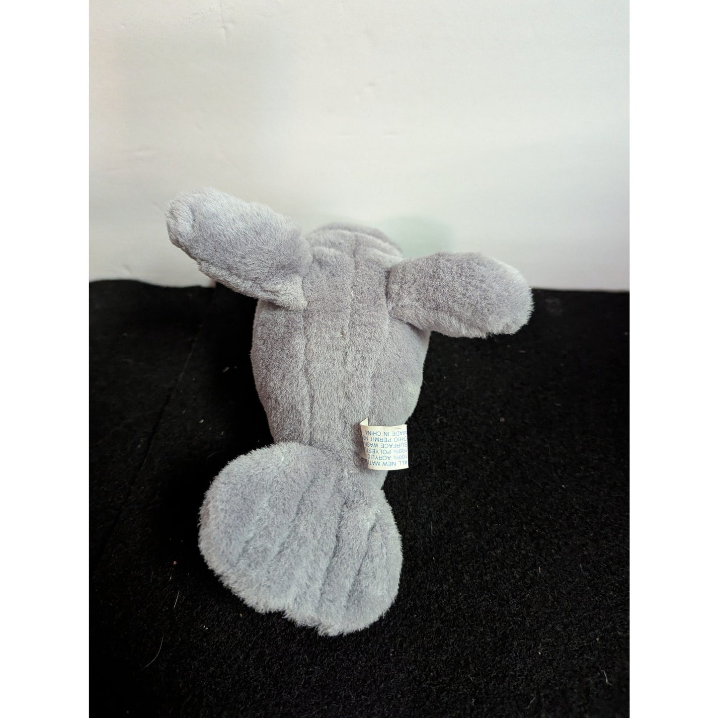 Vintage SeaWorld Manatee Plush Grey Stuffed Animal Souvenir