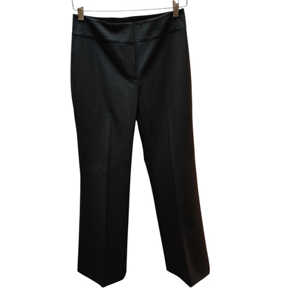 Antonio Melani Charcoal Gray Pinstripe Flat Front Trousers Dress Pants Size 2 S