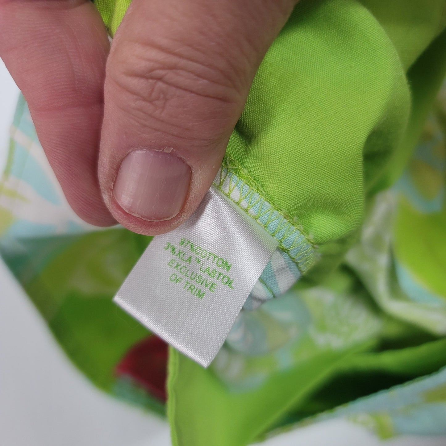 LILLY PULITZER Jubilee 50th Anniversary Shorts Green Blue Floral Size 6