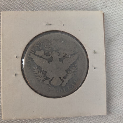 1892 Barber Silver Quarter - First Year of Issue Vintage US Coin - Good