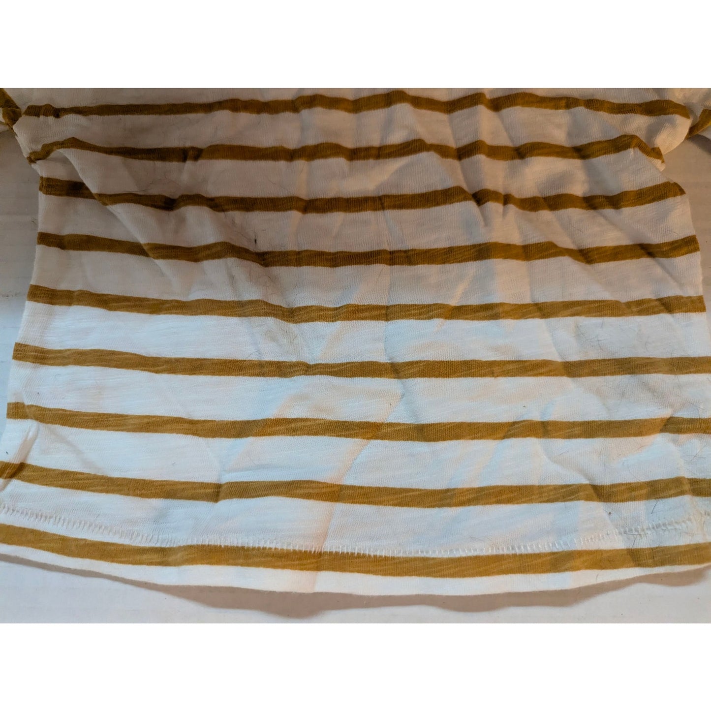 Tucker + Tate Baby Girls Brown White Striped Long Sleeve Shirt 12 Months NWT