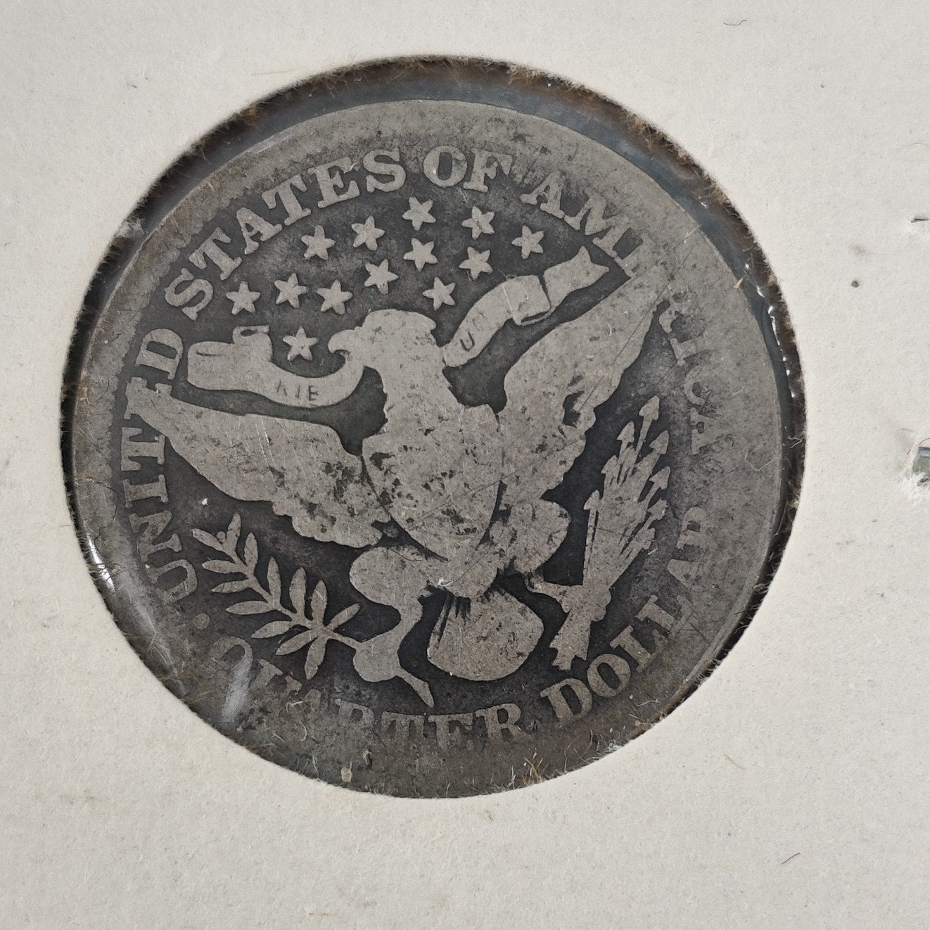 1913 Barber Silver Quarter - Scarce Low Mintage Vintage US Coin - Good Condition