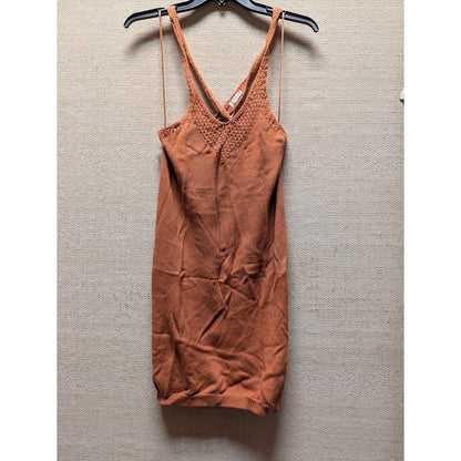 Free People Knockout Swit Slip Mini Dress Size SMALL NWT Orangey bodycon