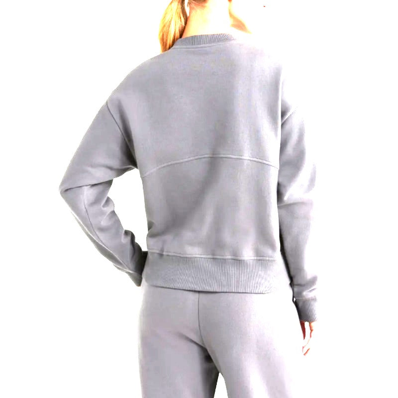 Zella highlow sweatshirt rib cuff waist Casual LIGHT Grey Porpoise ExtraSmall XS