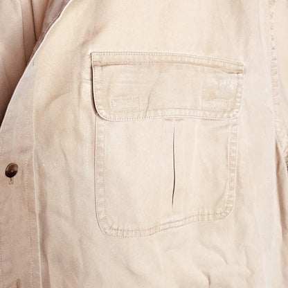 Roundtree & Yorke Outdoor Button Down Shirt 3XT Tall Khaki Short Sleeve