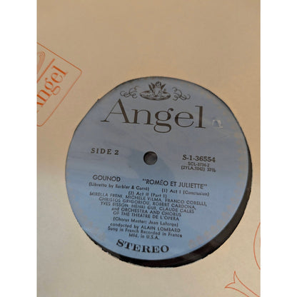 Gounod Romeo and Juliet Freni Corelli Angel S-3732 3-LP Box Set Records Libretto