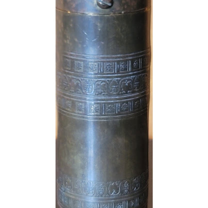 Vintage Brass Coffee Grinder Mill Made in Greece Hand Crank Pepper Spice Etched