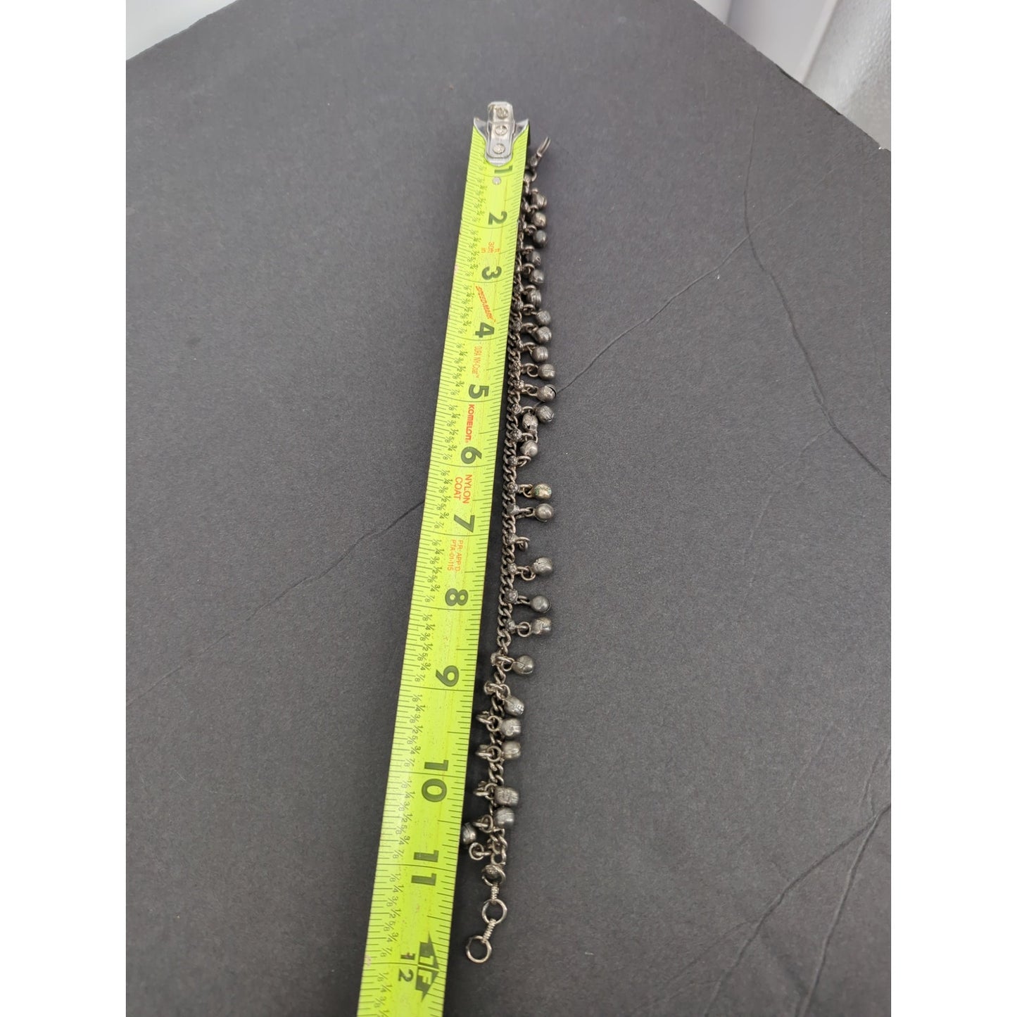 Vintage Silvertone Jingles Ankle Bracelet Anklet Missing One