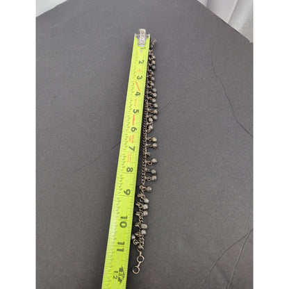 Vintage Silvertone Jingles Ankle Bracelet Anklet Missing One