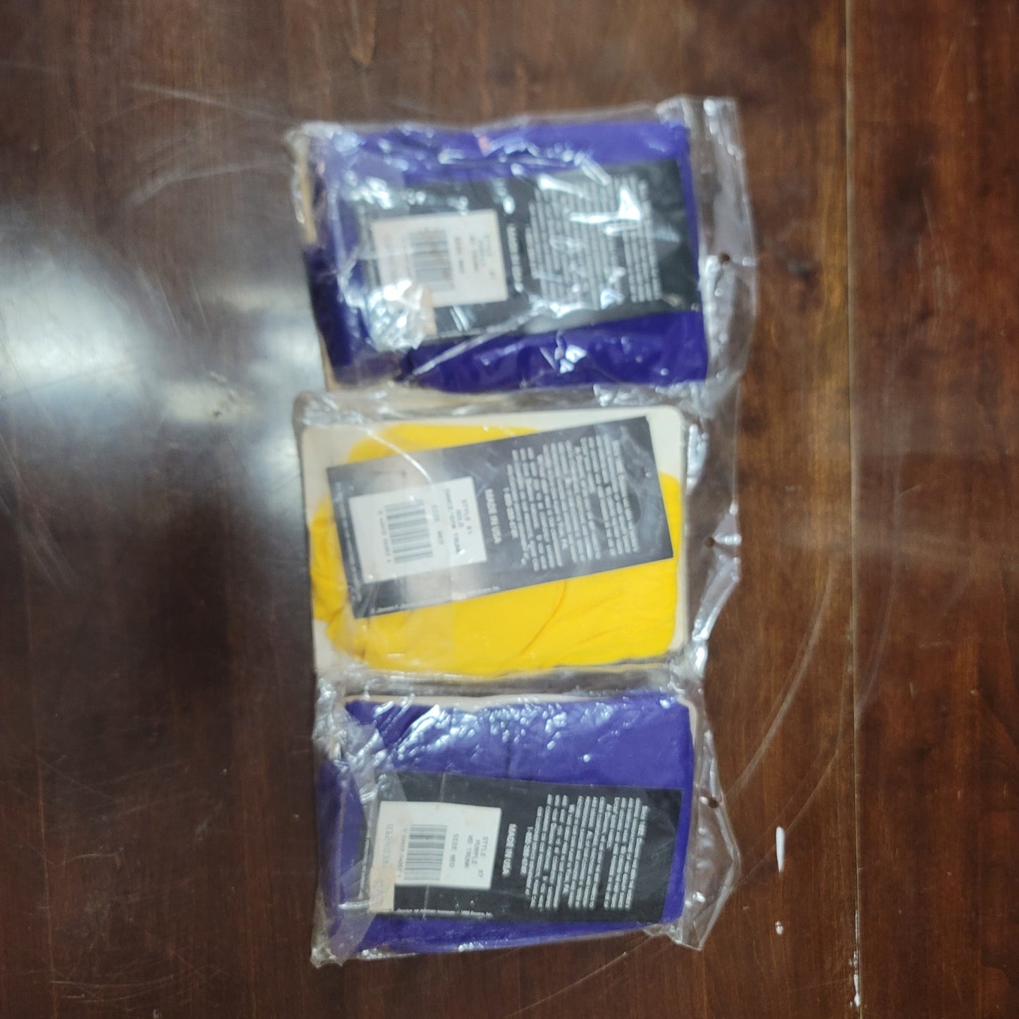 Vintage Danskin Trunks Style 81 Dance Gym Size Medium LOT OF 3 yellow purple 80s