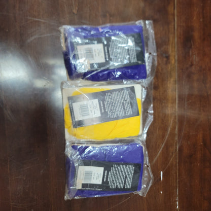 Vintage Danskin Trunks Style 81 Dance Gym Size Medium LOT OF 3 yellow purple 80s