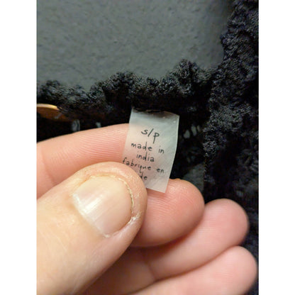 Free People Adella Size Small Black Lace Cami Bralette Top