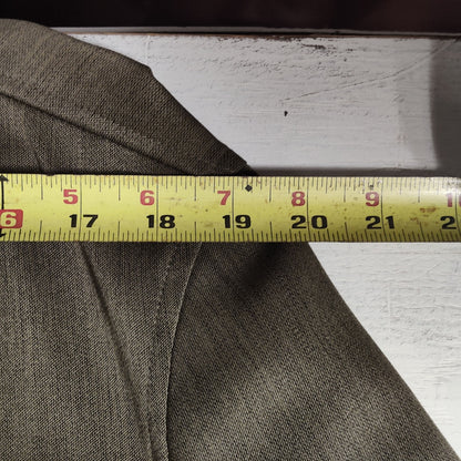 Vintage Rockabilly Suit Gino Cappeli 40R Jacket cuffed Trouser Pant Polyester