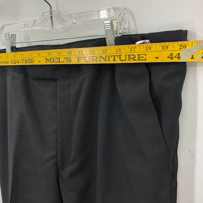 Tuxedo Black Pants Mens 41 Long Made Romania Flat Front 28" Inseam VINTAGE