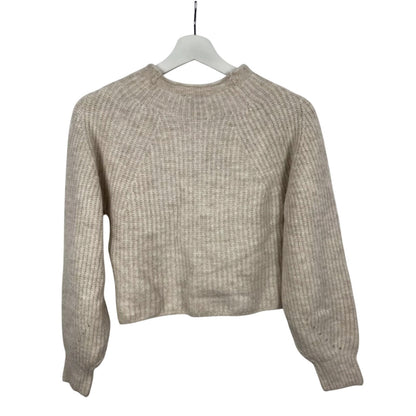 Topshop Women's Cropped Crewneck Ribbed Sweater SMALL new MSRP $58