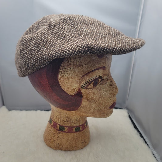 Cremieux Brown Tweed Small Medium Paperboy Newsboy Gatsby Cabbie Scally Cap