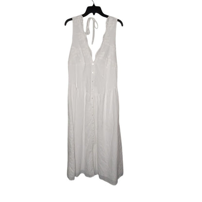 Wild Fable White Embroidered Lace VNeck Halter Maxi Dress NWT Size XL Resortwear