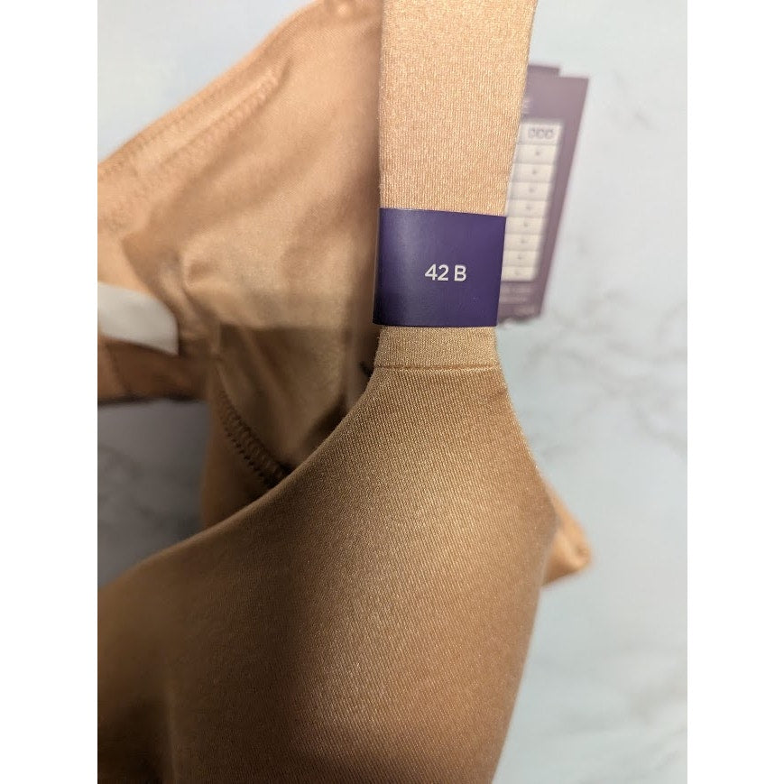 NEW Catherines Intimates Full coverage Size 42 B nude Bra Smooth No Wire