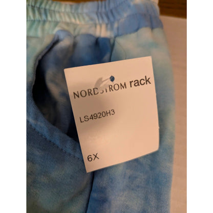 Boho Zuni Kids Girls Blue Tie Dye Jogger Sweatpants NWT 6X