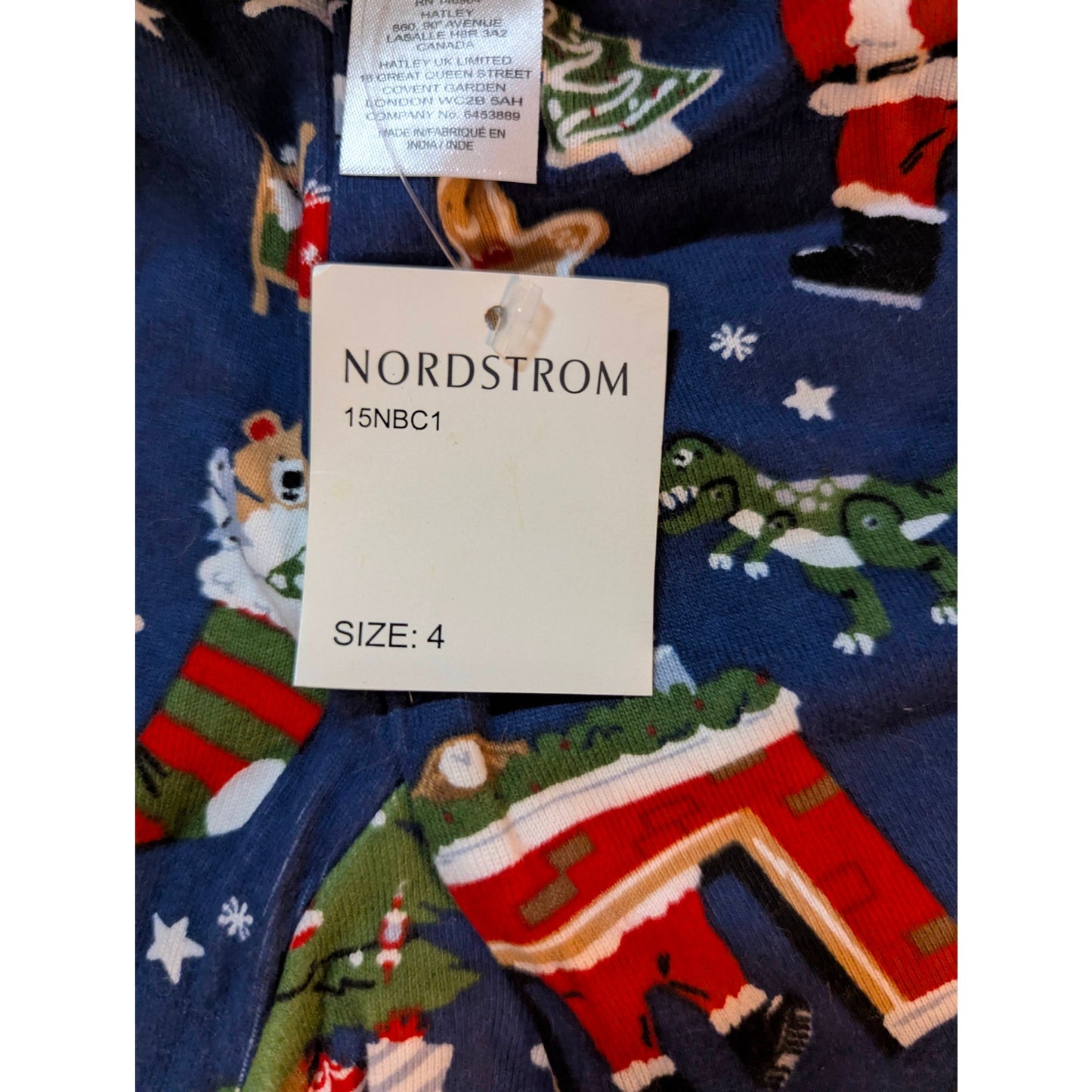 Books to Bed Kids Christmas Holiday Printed Pajama Pants Size 4 NWT