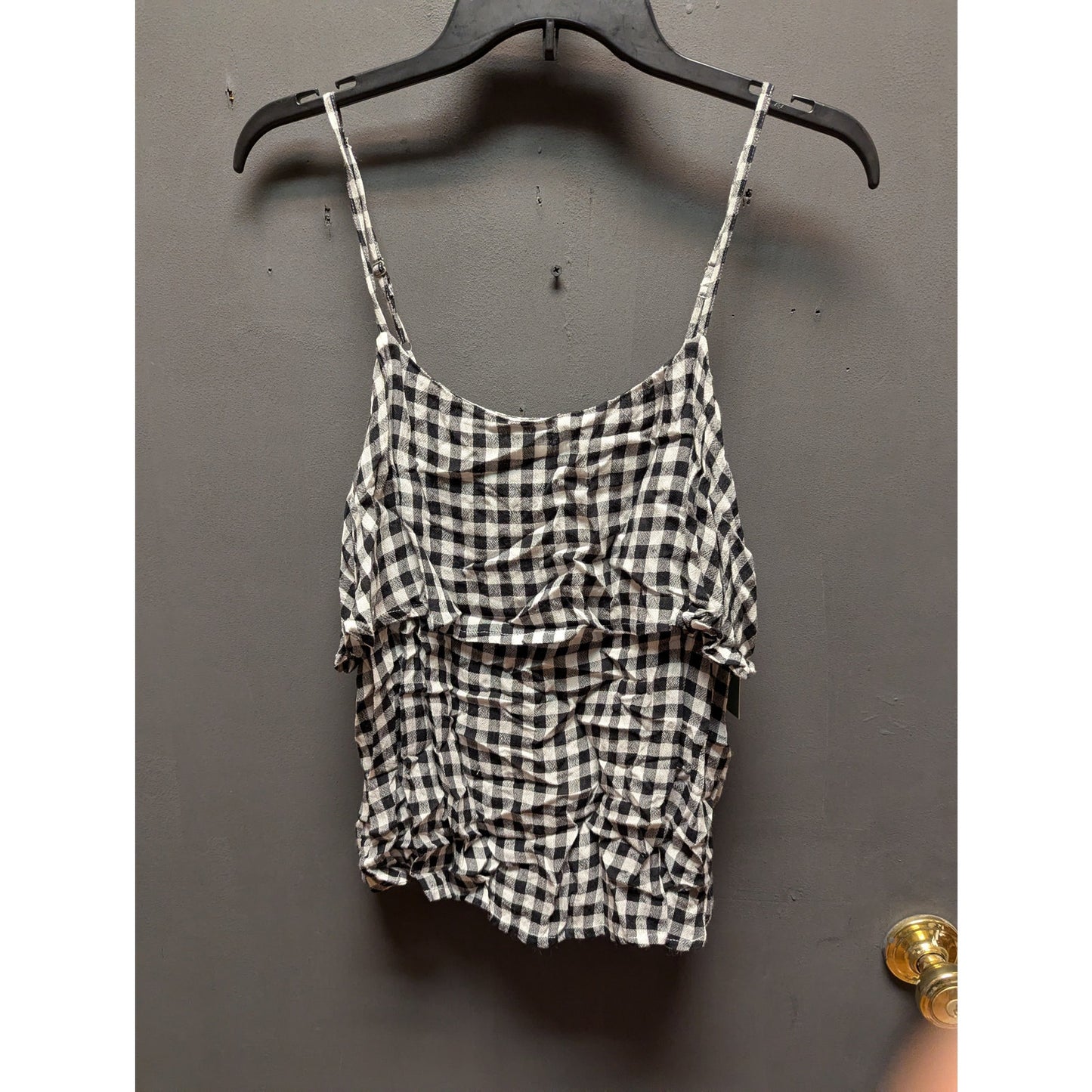 ABound Black White Striped Sleeveless Tank Top Size Medium New Casual Travel