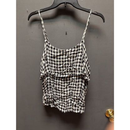 ABound Black White Striped Sleeveless Tank Top Size Medium New Casual Travel