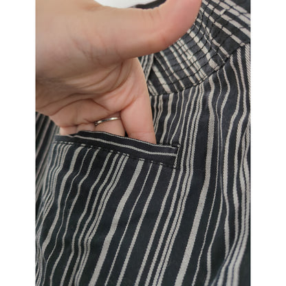 Westbound Women's Black and White Striped Capri Pedal Pusher Pants 16 Travel