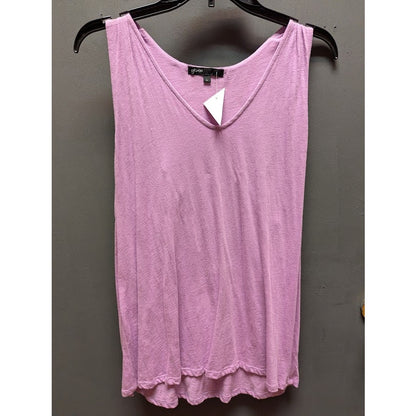 Gibson Size Large Purple Embroidered Racerback Tank Top Blouse NEW