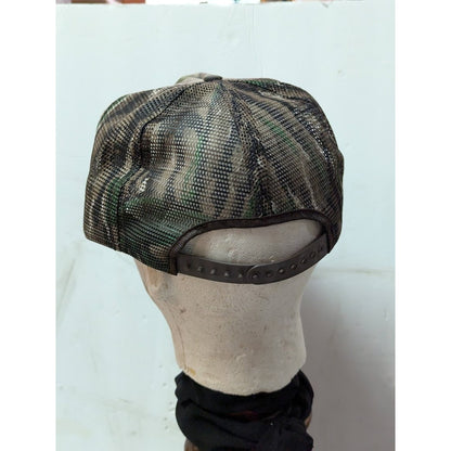 VINTAGE Snap Back USA Camo Wakulla Bank  Adjustable TRUCKER Hat Mesh Foam Cap