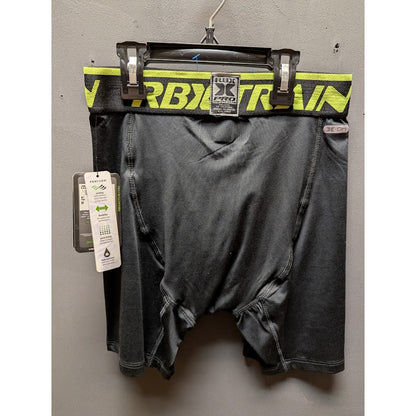 RBX pro compression Size Medium Activewear Boxer shorts black lime X-dry NEW