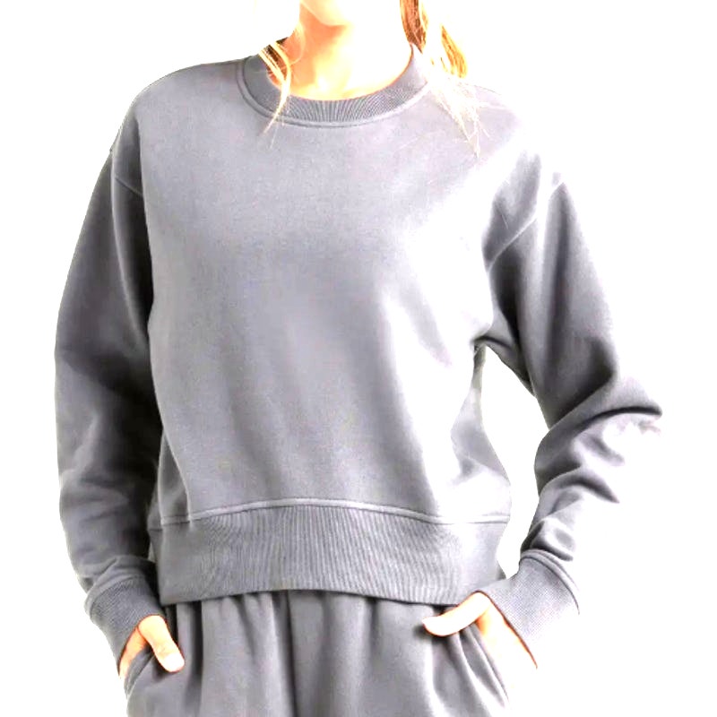 Zella highlow sweatshirt rib cuff waist Casual LIGHT Grey Porpoise ExtraSmall XS