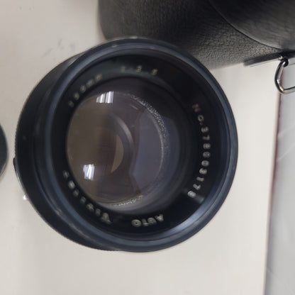Vivitar 135mm f2.8 Auto MF Telephoto Portrait M42 Screw Mount Lens No. 378003178