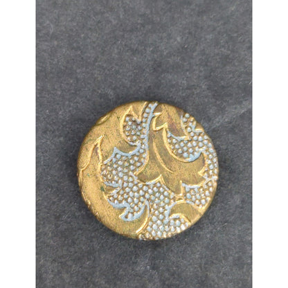 LOT T of 10 Antique Vintage Victorian Brass Mixed Materials Buttons ESTATE FIND