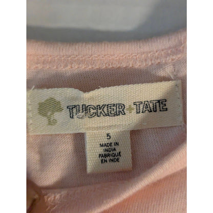 Tucker + Tate Girls Pink Rainbow Short Sleeve Graphic Shirt Size 5 NWT