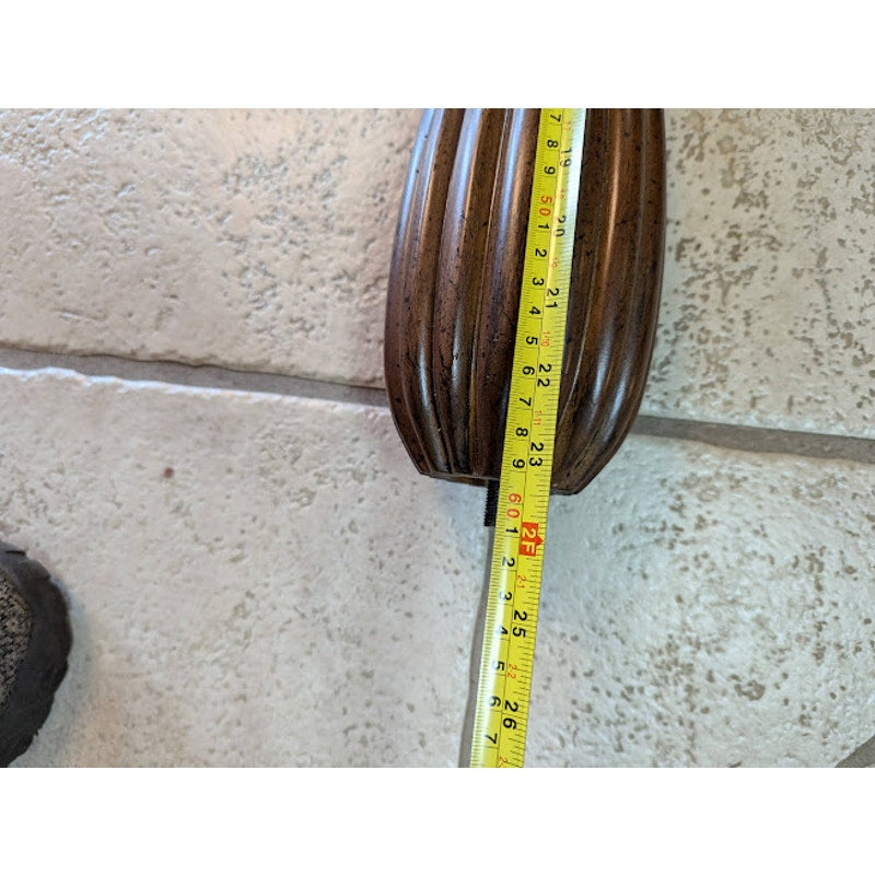 Round Bed Post Walnut Stain Wood & Resin Posts/Pillars/Columns Salvage Craft