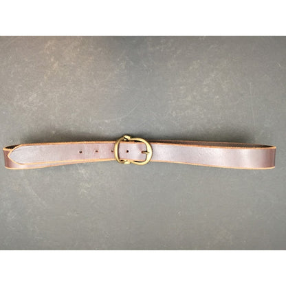 Banana Republic Italian Leather Size 38 Made in Italy brass Buckle Women's Large