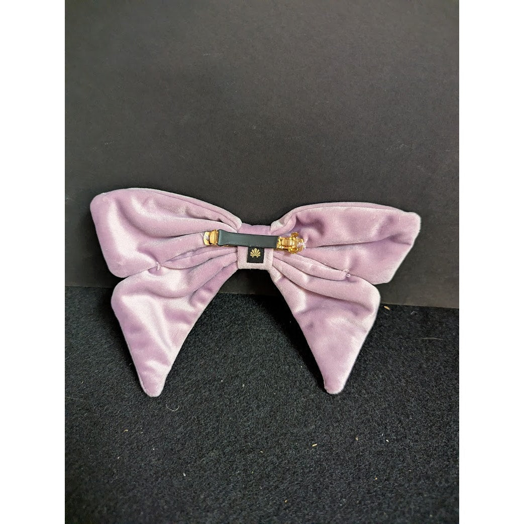 LELE SADOUGHI large 5" Purple Velvet Bows new barrette lavender