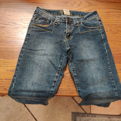 Flavour by Bubblegum Vintage Flare Jeans Blue Denim Retro Y2K Aesthetic Size 4P