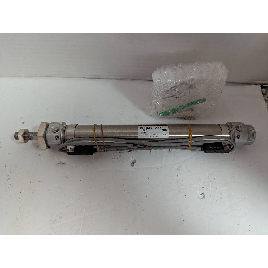 New SMC Pneumatic Cylinder CDM2L25-170A-H7B Max Pressure 1.0 145 psi 10.2 kgf/cm