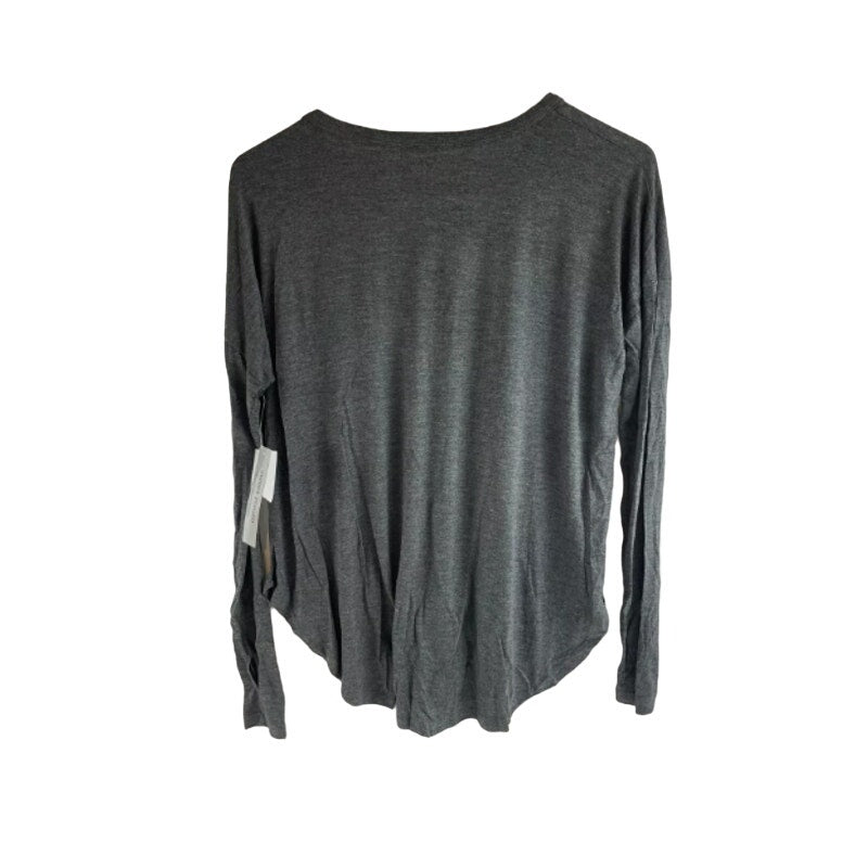 Sweet Romeo Shirt Women's large casual Gray Thumbhole Long Sleeve Stretch NWT!