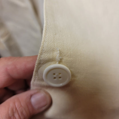 Vintage Pair of linen blazers cream pink Womens Size 12 shoulder pads lined