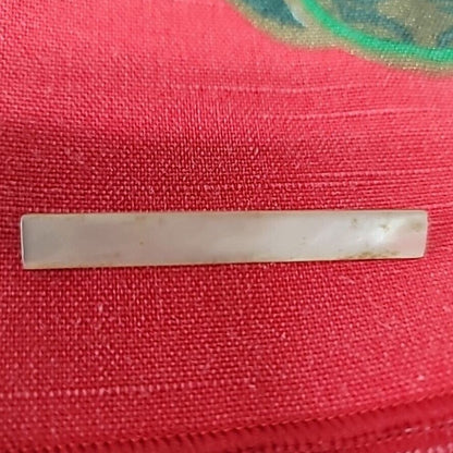 Vintage Mother of Pearl Bar Pin C Clasp brooch jewelry Classic