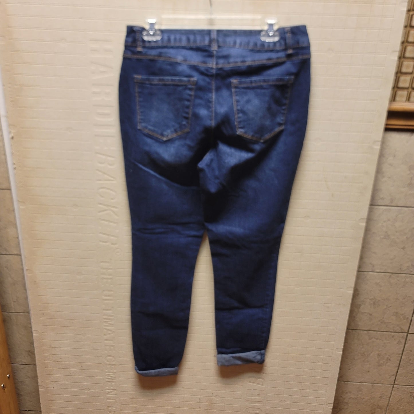 D. Jeans 30" x 29" skinny stretch blue jeans womens Dark wash