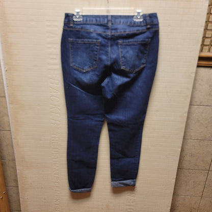 D. Jeans 30" x 29" skinny stretch blue jeans womens Dark wash