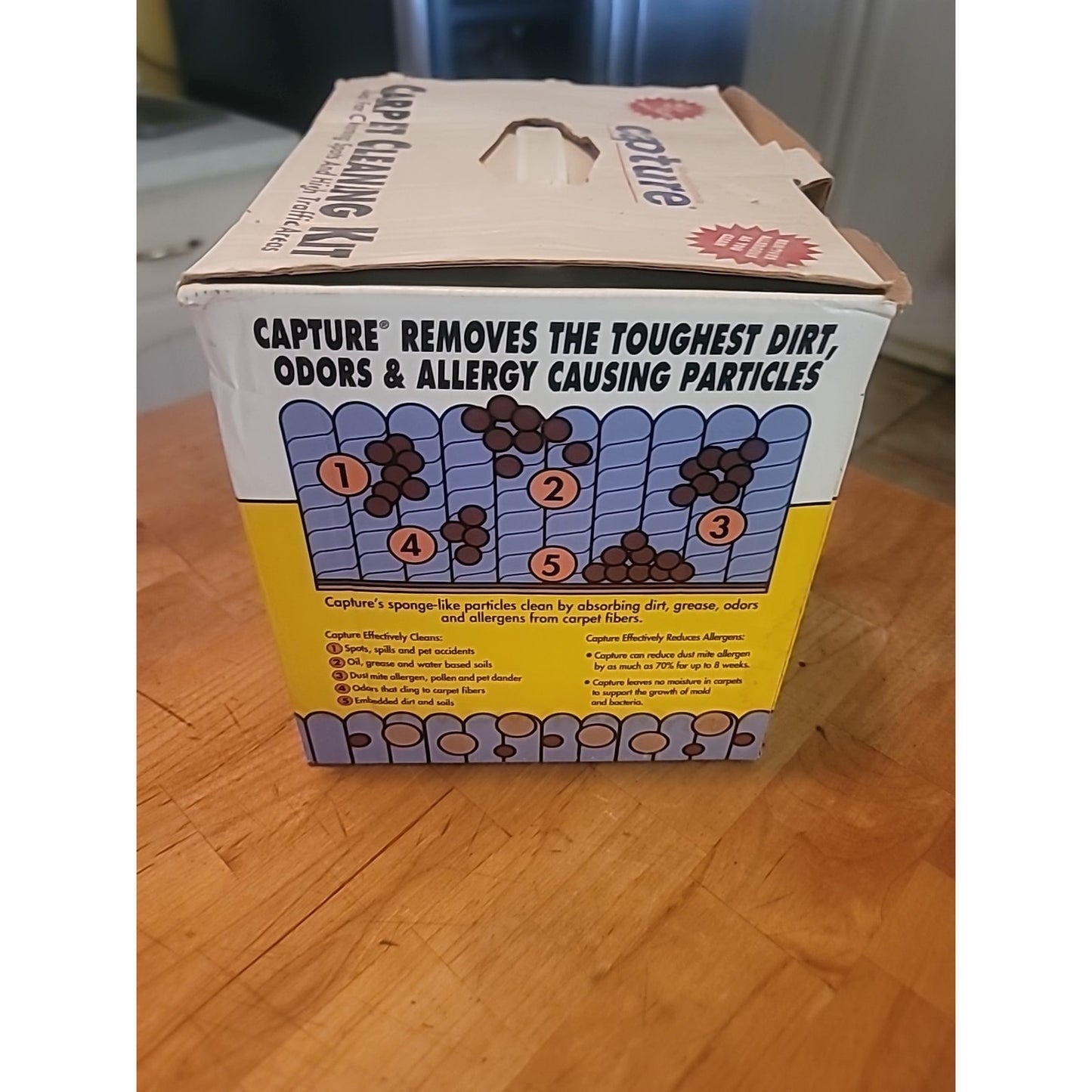 Capture Carpet Cleaning Kit 2.5 lb Advanced Formula Removes Dirt Odors Allergen