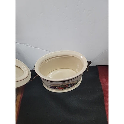 Knotts Berry Farm Ceramic Canister Food Storage Hinge Lid Food STASH Cookie Jar