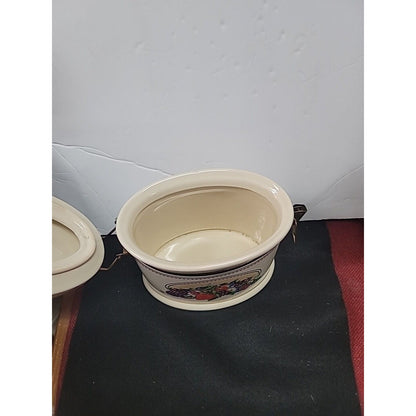 Knotts Berry Farm Ceramic Canister Food Storage Hinge Lid Food STASH Cookie Jar