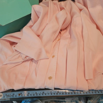 Vintage light Pink Dress Pleated short sleeve Summer 50s fit flare  Small/Medium