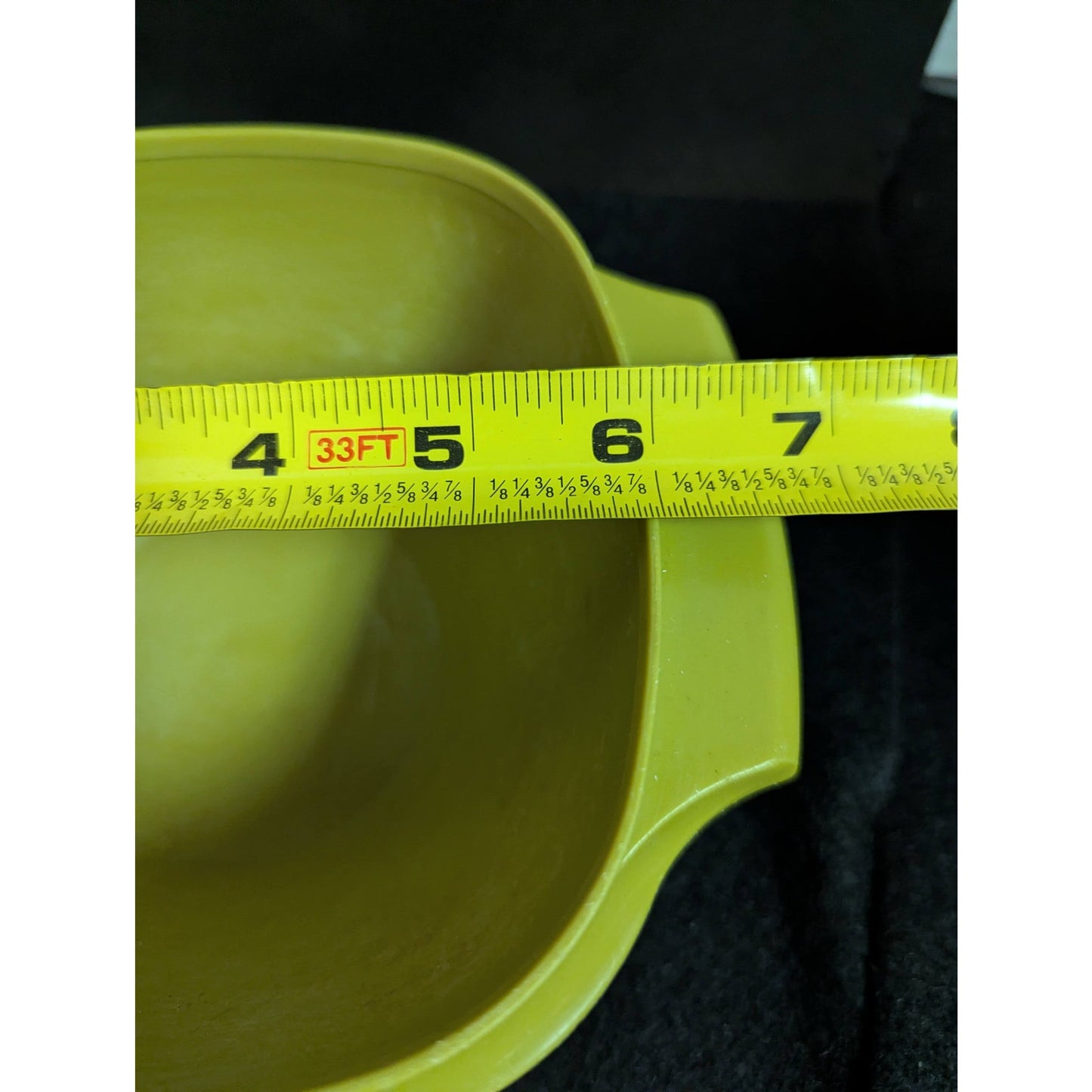 Vintage Tupperware Avocado Green Servalier Square Mixing Bowl No lid Large