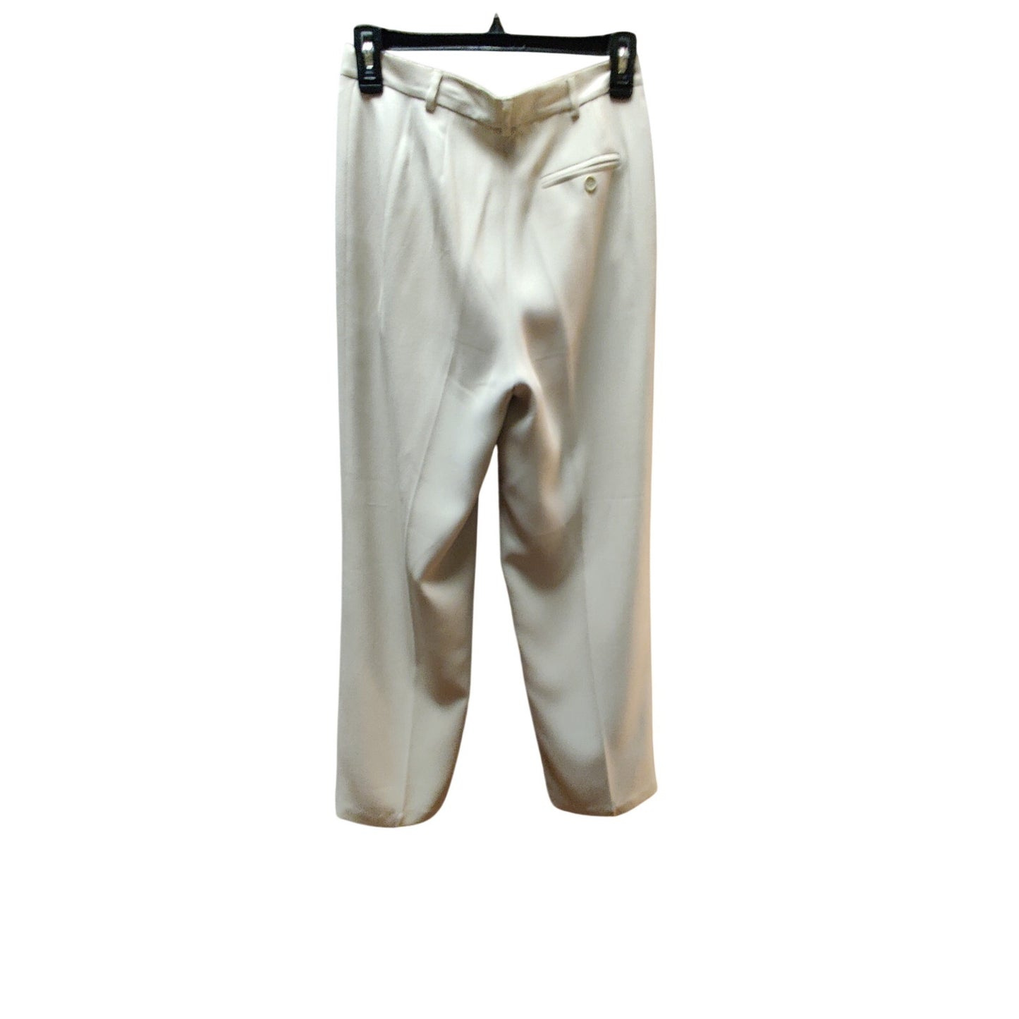 Nygard Size 4 Petite Pleated Pants career Cream High Waisted Classic Dress